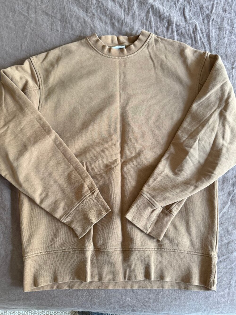 Men's - Weekday Crewneck Sweater - Beige / Tan - Medium